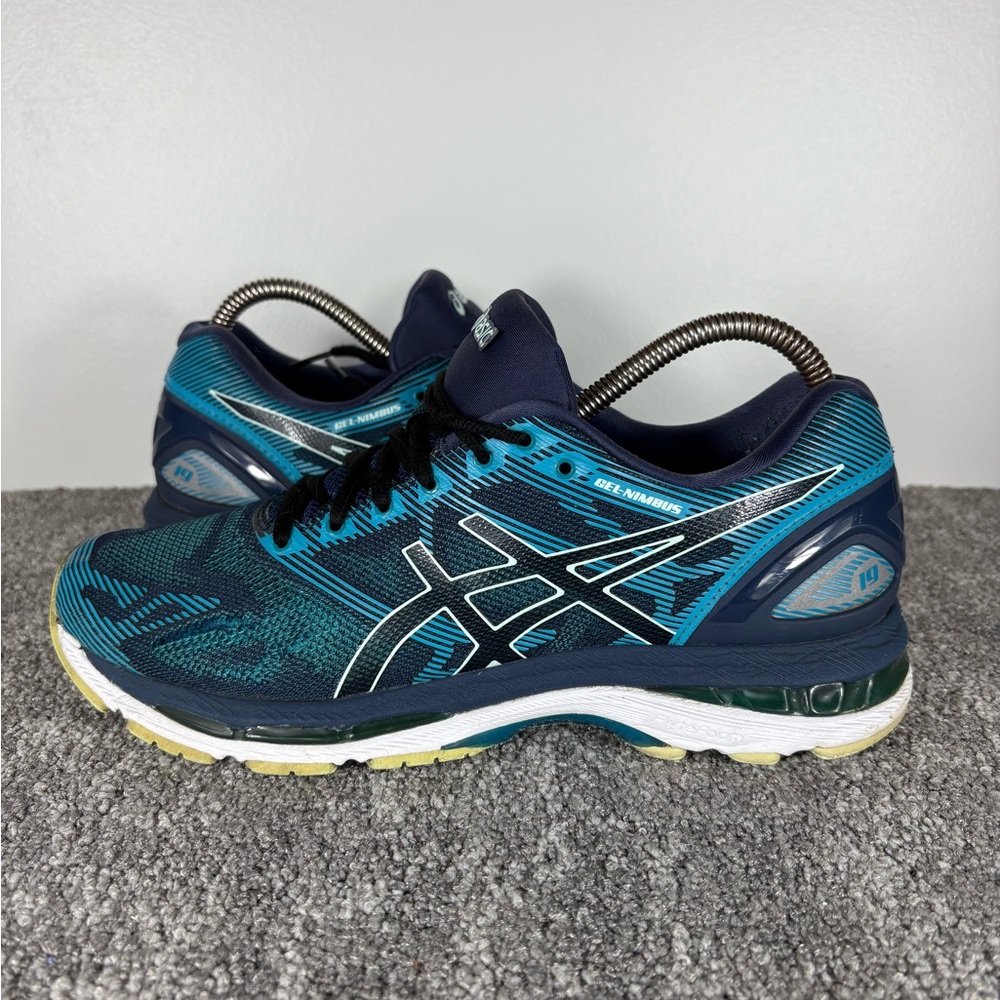 ASICS GEL Nimbus 19 Lite Show Teal Lace Up Running Shoes T750N Women's Size 9